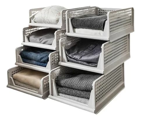 Armario Modular Plegable Por Unidad Apilable Organizador Mediano